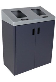 Double Indoor Inclined Container Grey SUMMIT 30 gal #BU101498000