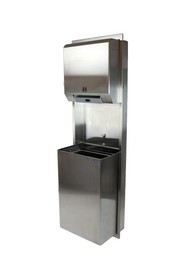 Unit Touch Free Towel Dispenser and Disposal Receptacle 15 gal #FR42770C000
