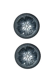 Wheel Set 10" For Container 9W21 Rubbermaid #PR9W21L1000