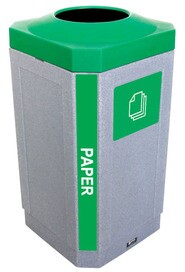 Container With Signage For Papers 104455 OCTO 32 gal #BU104455000