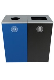 Double Indoor Container Spectrum 48 gal Black Blue #BU101181000
