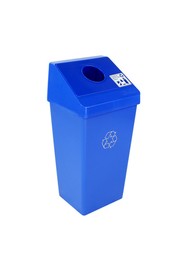 SMART SORT Single Recycling Container for Cans And Bottles, 22 gal #BU100842000