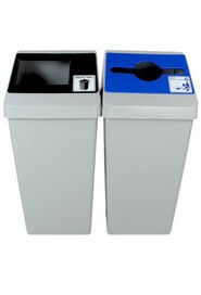Poubelle double de recyclage SMART SORT 44 gal #BU100845000