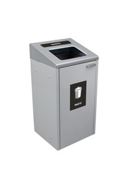 Poubelle simple pour détritus grise IKONA 24 gal #BU104426000