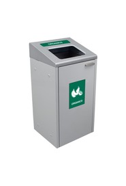 Poubelle simple pour matières organiques grise IKONA 24 gal #BU104429000