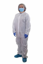 White Protective and Disposable Coverall #GL007721000