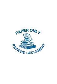 Étiquette "Paper only" "Papiers seulement" #WH000005000