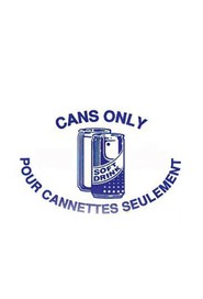 Étiquette "Cans only" "Pour cannettes seulement" #WH000070000