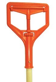 Manche de vadrouille en bois Orange de concierge 64" #WH000095000