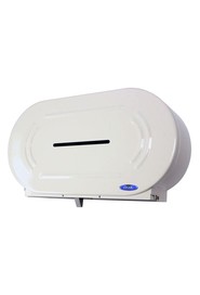 Distributeur double de papiers toilettes Jumbo, Émail blanc #WH000170000