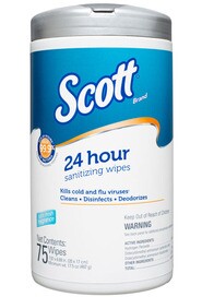 SCOTT 53686 Lingettes désinfectantes 24 heures #KC053686000