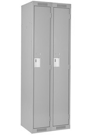 Bank of 2 Steel Clean-Line™ Lockers,  Assembled #TQ0FJ152000