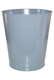 Poubelle ronde en acier, sans couvercle #WH001302GRI