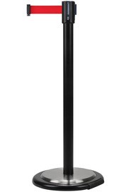 12' Free-Standing Barrier with Wheels, Black #TQSDN779000