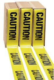 Ruban de barricade jaune "Caution" #WH007328000