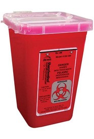 Red Medical Container for Sharps #WH007350000