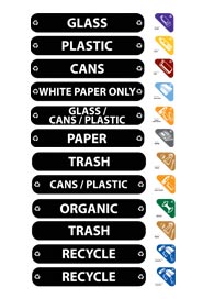 Applicable Recycling Labels for Recycling Bins #RB179297500