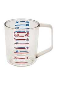 Tasse à mesurer en plastique clair, 8 oz #ALCAM25MCCN