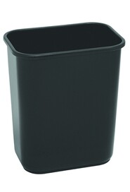 Black Plastic Office Bin, Without Lid #ALCT2818NOI