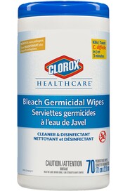 CLOROX HEALTHCARE Lingettes désinfectantes avec eau de javel #CL000035309