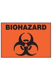Biohazard Safety Label English with Pictogram #TQSGH838000