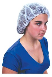 Bouffant Cap Polypropylene 21" White #TQSDL062000