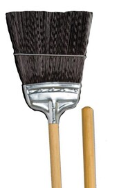 Rail/ Switch Poly-pro broom with stiff brown fiber & rounded end #MR134514000
