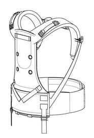 Rucksack harness - rsb150/rsv150 (black)  #NA912627000