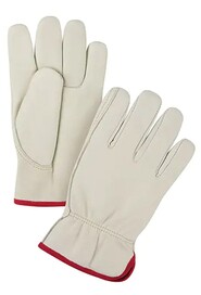 Driver's Gloves, Grain Cowhide Palm, Fleece Inner Lining #TQSFV195000