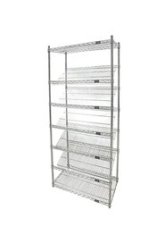 Slanted Wire Shelving Unit, 7 Tiers #TQ0RN593000