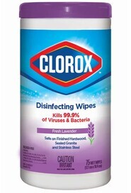 CLOROX Lingettes désinfectantes lavandes #CL001161000