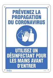 "Prevent Coronavirus, Please Use Hand Sanitizer" Safety Sign #TQSGU362000