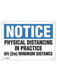 Physical Distancing Safety Sign #TQSGU334000