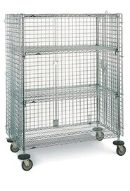 Lockable Chrome Wire Mesh Cart #TQ0RL390000