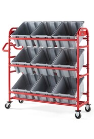 Tote Picking Cart With 3 Angled Shelves #RB214426900