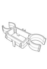 Dual Hose clip pour autolaveuse 244NX #NA913834000