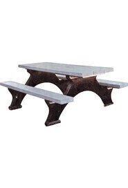 Table de pique-nique en plastique recyclé, élément transversal #TQ0ND422000