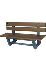 Bancs de parc extérieur en plastique recyclé #TQ0NJ025000