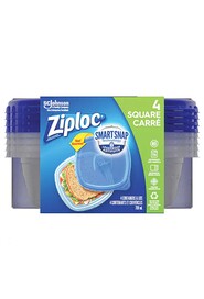 Contenants carrés Ziploc avec technologie Smart Snap #TQ0OR136000