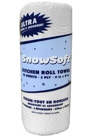 Snow Soft KT1188530 Roll Paper Towel White, 30 x 85 Sheets #SCKT1188530