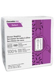 Select, Serviettes de table blanches 3000 feuilles #CC00N062000