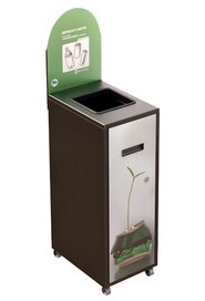 MULTIPLUS Station de recyclage avec couvercle 120L #NIMU120P1CONOI