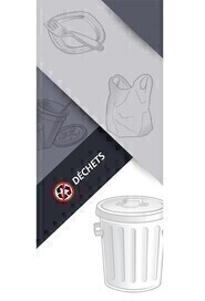 Autocollant "Déchets" pour station Multiplus #NIWASTP5120