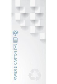 Autocollant "Papier / Carton" pour station Multiplus #NIPACAP858L