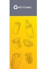 Autocollant "Plastique / Verre / Métal" pour station Multiplus #NI0PVMP6120