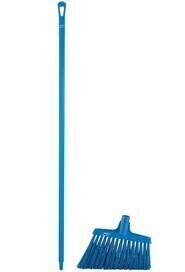 Broom with Steel Handle and Extra-Coarse Fibers, 12" #TQ0JP268000