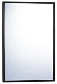 Miroir en verre avec cadre à angle fixe en acier inoxydable #BO2902436MB