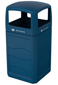 RENEGADE Outdoor Mixed Recycling Container 50 Gal #BU193418000