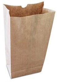 Brown Paaper Bag For a Food Industry Use #EC100010000