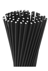 Paille noire en papier compostable #EC752999500